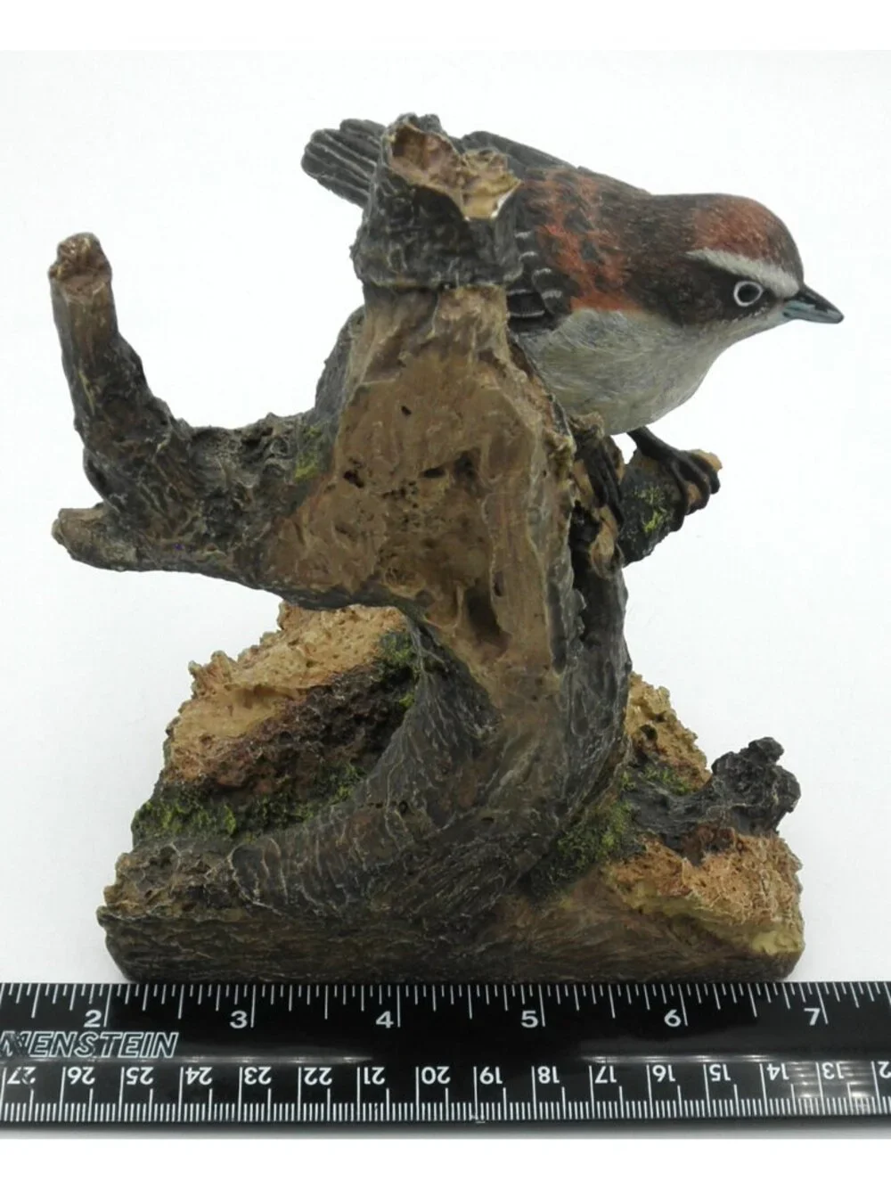 Vintage Sparrow Bookend Resin Bird on Tree 2002 Heavy Well Made Replacement